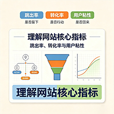 金川建站-理解网站核心指标：跳出率、转化率与用户粘性